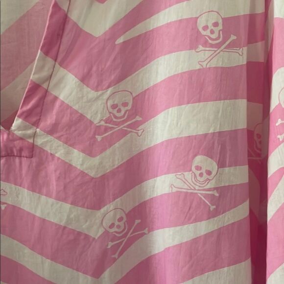 Whimsical Pink Chevron and Skulls Cover Up - Picture 4 of 5